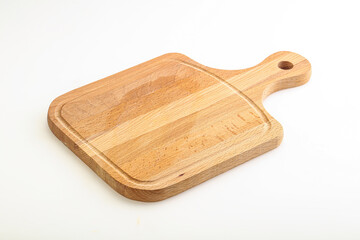 Wooden board for kitchen isolated