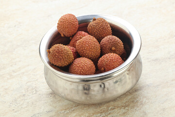 Sweet juice lychee tropical fruit