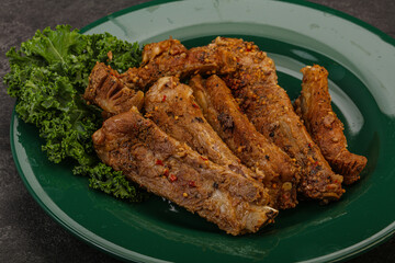 Stewed pork ribs with spices