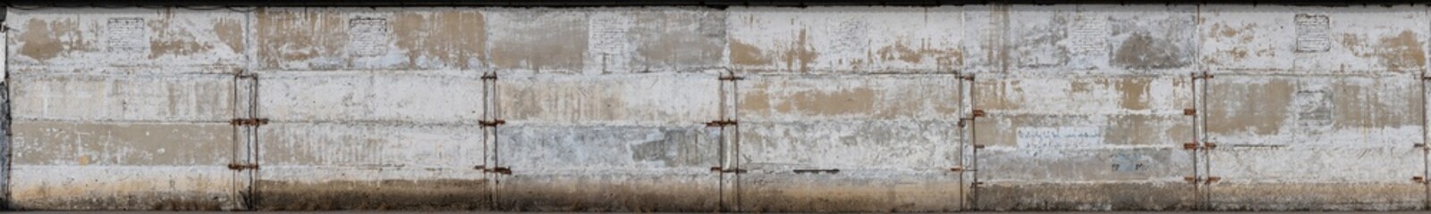 The aged wall of an industrial building