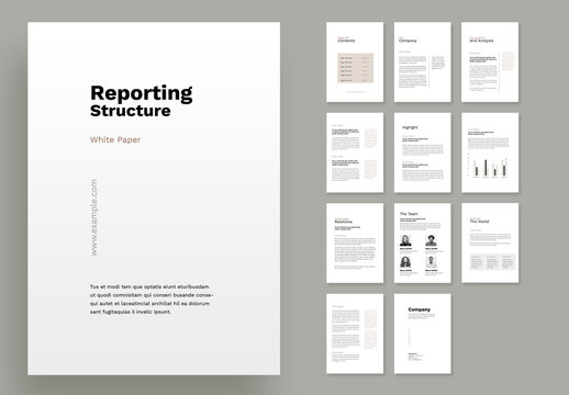 White Paper Corporate Layout