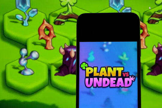 Plant VS Undead editorial. Illustrative photo for news about Plant VS Undead - an NFT-based online video game