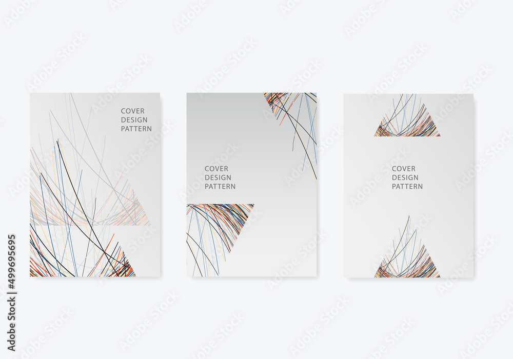 Aufkleber geometry lines triangular shape. abstract modern template illustration