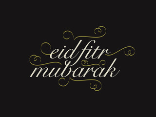 Fototapeta na wymiar Eid Mubarak Islamic greeting card in Arabic calligraphy vector. Eid al Fitr and Eid al Adha calligraphy vector. Happy eid vector illustration. Eid Adha, Eid Fitr calligraphy in Islamic art.