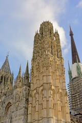Tower of of Saint Ouen church, Rouen, France