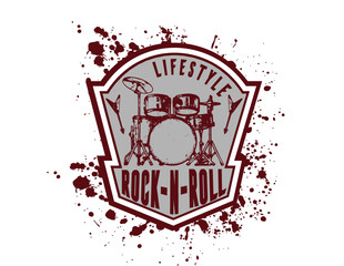 Rock N Roll Badge