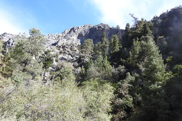 The scenic landscape of  the remote wilderness of Carpenter Canyon, in the Humboldt-Toiyabe National Forest, Clark County, Nevada.