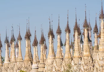 Fototapeten Pagodas at Kakku in Myanmar © Fyle