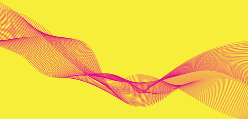 pink and yellow background, waves lines