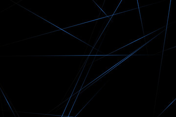 Abstract black with blue lines, triangles background modern design. Vector illustration EPS 10.