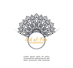 hand drawn indian ornament mandala on background style.