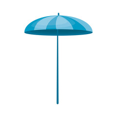 blue beach umbrella