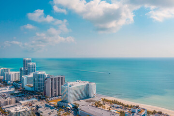 View of Miami Beach sunrise in Florida