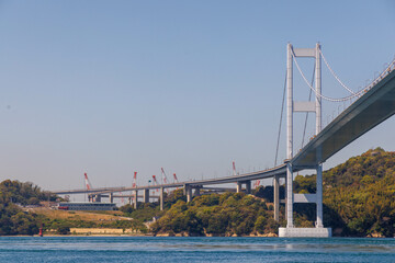 日本の愛媛県今治市の小島と馬島の美しい風景