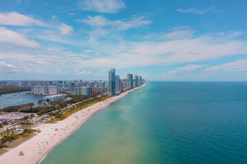 Naklejka premium Panoramic view of Sunny Isles Beach, Florida