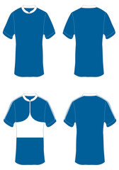 Fototapeta premium shirt design for advertising in blue color