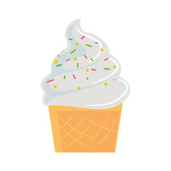 ice cream with sprinkles