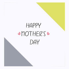 A mother's Day card in a modern style.