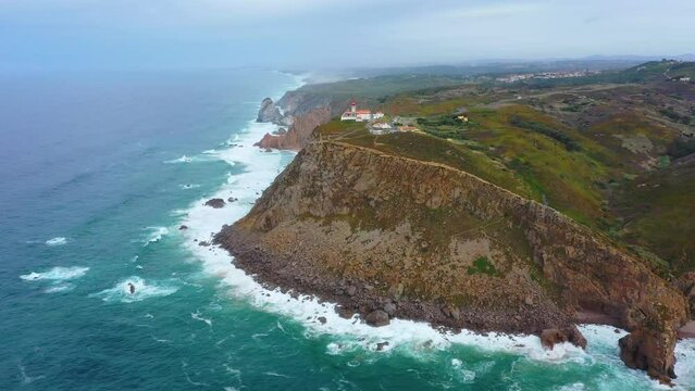 Cliffs at Cabo da Roca in Portugal