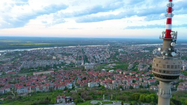 TV Tower in Bulgarian city Ruse