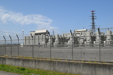 Fototapeta premium 屋外変電設備