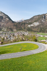 Fascinating mountain panorama in Mollis in Switzerland