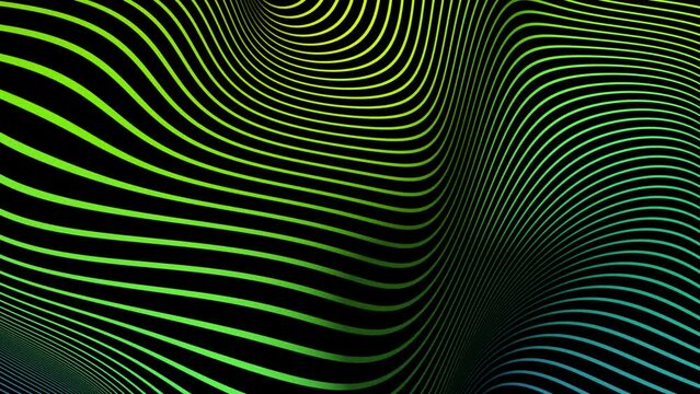 Lignes qui danses en boucle - rendu 3D