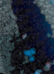 Obraz premium abstract rough smoky background with gray blue shades gradient