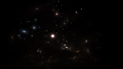 Obraz premium black hole, Planets and galaxy, science fiction wallpaper. Beauty of deep space. Billions of galaxy in the universe Cosmic art background