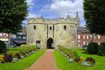 Cambrai, France - Porte de Paris, former Porte Saint-Sepulcre. The gate is the only remaining...