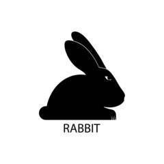 Rabbit icon template vector