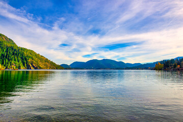 Gordon Bay Park at Cowichan Lake in Vancouver Island, Canada - 499714423
