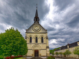 Fototapeta na wymiar Frankreich - Rigny-Ussé - Kirche Notre-Dame