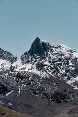Vertical shot of the summit of El Morado Natural Monument.