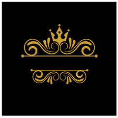 Royal crown logo concept design