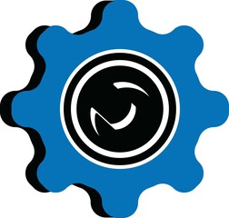 gear and wrench logo design