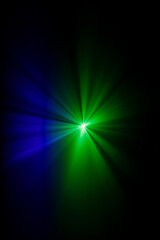 Abstract light pattern - Blue Green 