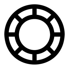 Naklejka premium color palette line icon