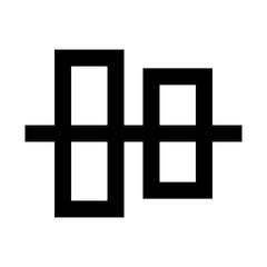 Fototapeta premium vertical line icon