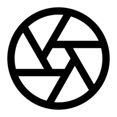 aperture line icon