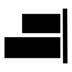 Obraz premium right alignment glyph icon