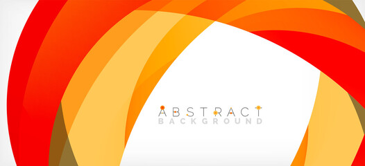 Color circle shapes, minimal geometric background. Trendy dynamic composition. Vector Illustration For Wallpaper, Banner, Background, Landing Page