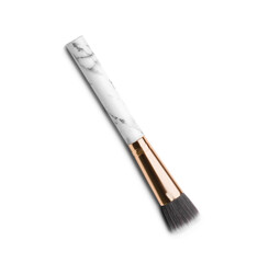 New makeup brush on white background