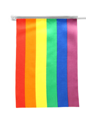 LGBT flag on white background