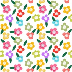 Elegance seamless pattern.seamless flower design pattern navy background.