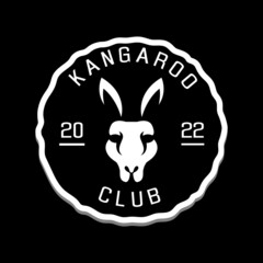 kangaroo logo design for club