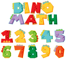 Obraz premium Counting number 0 to 9 for kids