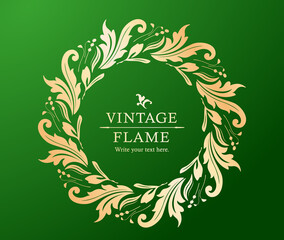 高級感のある豪華なあしらい。見出しや飾り罫のセット。デザイン素材。装飾素材。