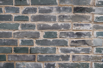 Close-up of a stone wall of an ancient Chinese building