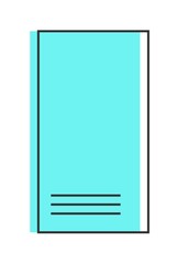 cover design with bright green color shadow